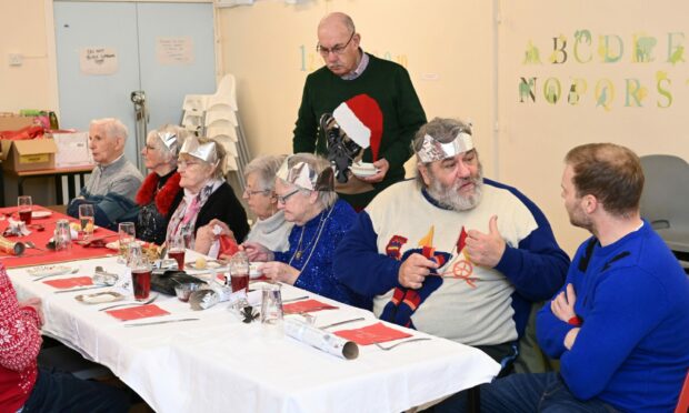People came together in Stonehaven to share food, friendship and cheer. Image: Paul Glendell/DC Thomson