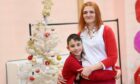 Uliana Shtayn with her son Svyatoslav. Image: Darrell Benns / DC Thomson.