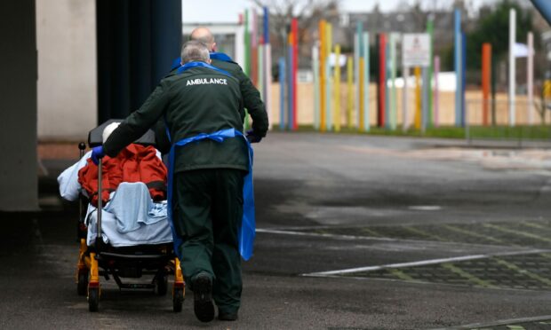 More than one-third of paramedic absences in Grampian this year have been caused by poor mental health. Image: Scott Baxter/ DC Thomson