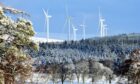 The Moy windfarm in the snow.
Sandy McCook/DC Thomson
