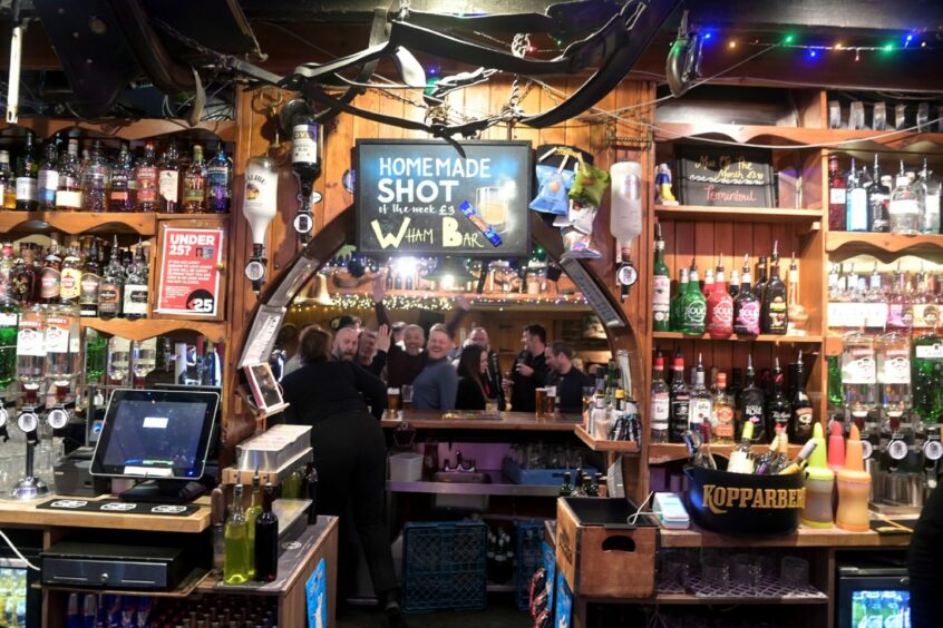 The bar inside Johnny Foxes, who will be serving Burns Night dinner in Inverness