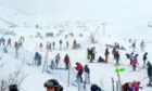 A busy windy day at Cairngorm Mountain in 2020. Image: Sandy McCook / DC Thomson