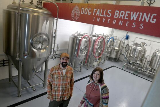 CR0040132
Bob and Louise Masson of Dog Falls Brewing Co. in their new brewery in Unit 2, Lotland Place, Inverness.
Sandy McCook/DC Thomson