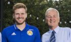 Scotland's Stuart Armstrong meets representatives from Dyce Boys Club, including Len Nicol,  after his transfer to Southampton from Celtic triggered a six-figure payment to the grassroots club. Image: SNS