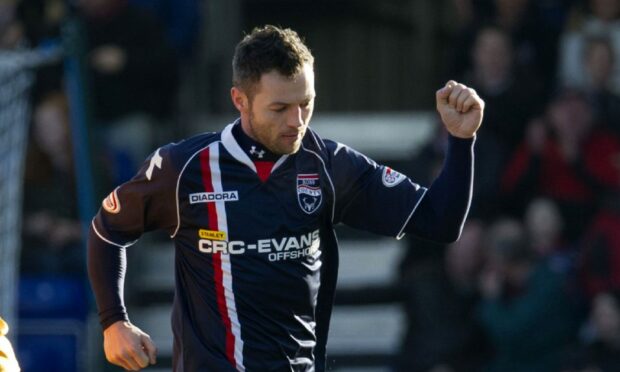 Ivan Sproule in action for Ross County. Image: SNS