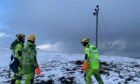 About 160 engineers have been working since Monday to restore the power on Shetland. Image: SSEN.