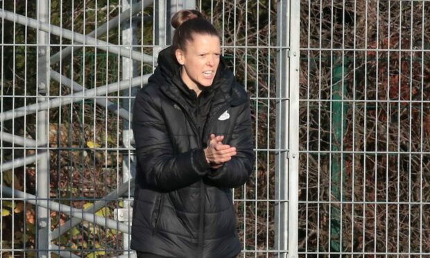 Caley Thistle Women manager Karen Mason. Image: SportPix.