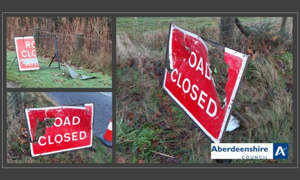 road signs St Combs