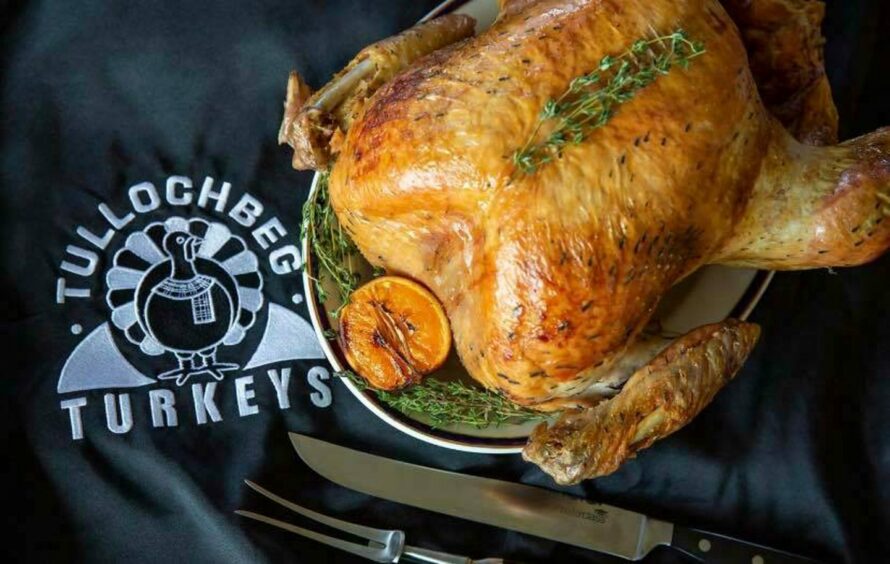 A roast turkey 