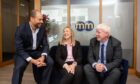 (L-R) Tweed Wealth Management co-founder and CEO Chris Tweed, co-founder and managing director Alison Welsh and Macleod & MacCallum joint MD Peter Mason.
