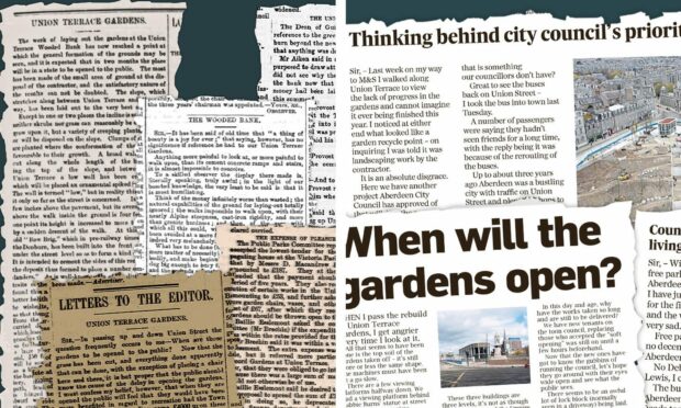 Since 1879, Aberdonians have been lovingly frustrated by Union Terrace Gardens. Can the council keep its word and open UTG by Christmas? Image: DC Thomson archives.