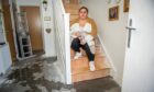 Water poured into Kerry Lucas' home from next door. Image: Wullie Marr / DC Thomson