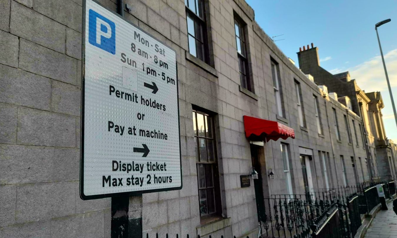 Permit holders sign in Aberdeen.