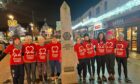 Alice Mezincescu (fourth from right) ran the length of the West Highland Way and back with a group of ultra-runners. Image: British Heart Foundation.