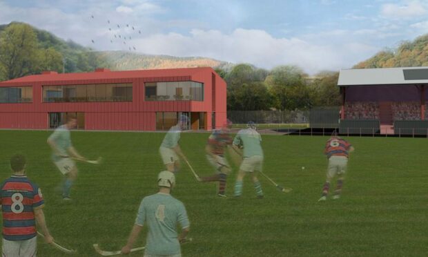 An impression of the new pavilion at Bught Park. Image: Highland Council