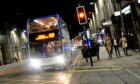 Stagecoach night buses are running for the second weekend in a row. Image: Kath Flannery/DC Thomson.