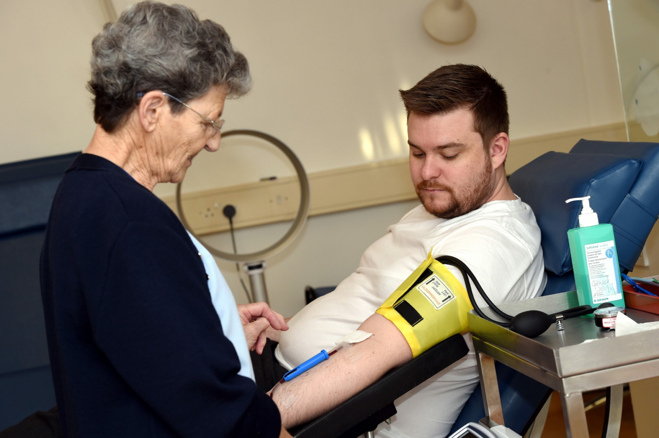 Blood stocks often run low during the festive period, when many are busy. Image: Darrell Benns/ DC Thomson