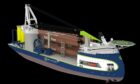 artist impression of Zero-C Offshore's 'installer max' heavy lift vessel
