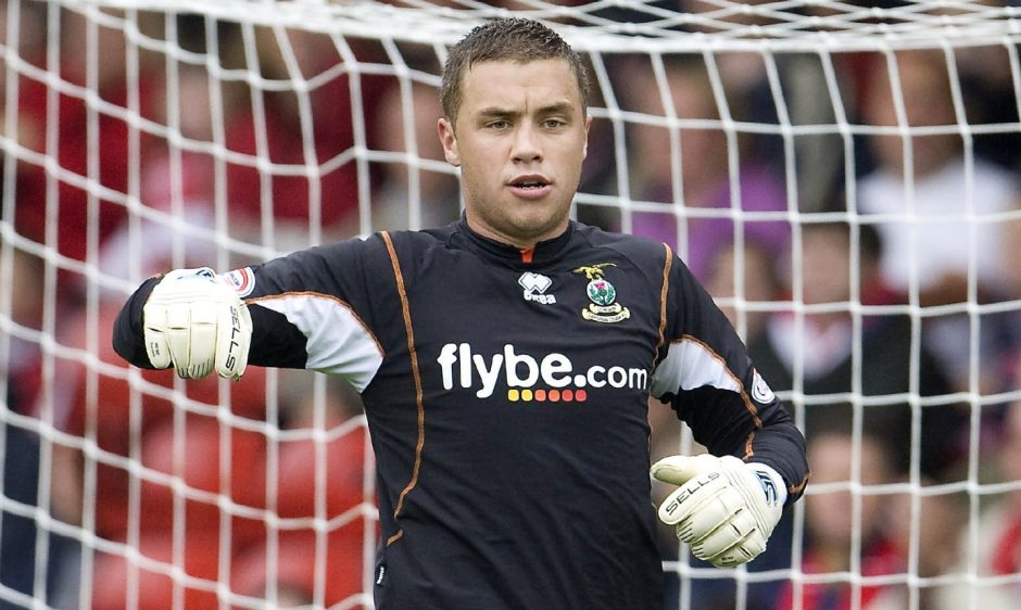 Michael Fraser in action for Caley Thistle in August 2008.