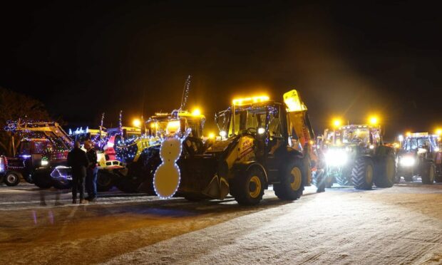 Stonehaven Christmas tractor parade
