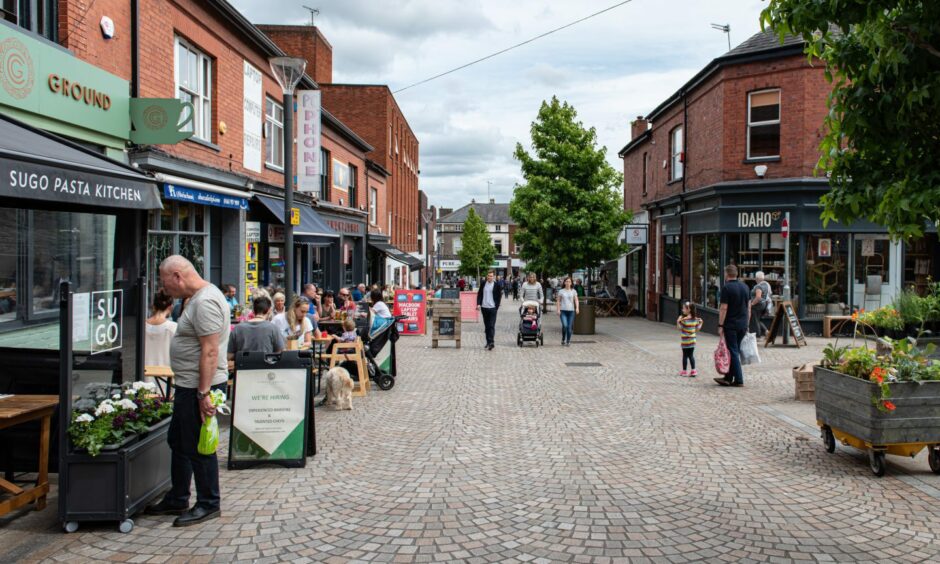 Similar pedestrianisation work in Altrincham boosted footfall by 25%. Aberdeen city chiefs believe work in the north-east will bring a 20% rise in people visiting the Granite Mile. Image: Simon Varyo/Shutterstock