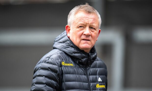 Chris Wilder while manager of Sheffield United