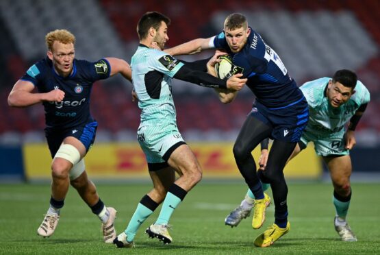 Ruaridh McConnochie playing for Bath against Toulon last weekend.