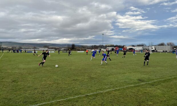Invergordon defeated St Duthus 3-1 to deal a blow to Saints' NCL title hopes. Image: St Duthus FC/Twitter