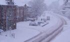 Snow remains heavy in Beauly. Image: Susy Macauley/DC Thomson