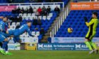 Billy Mckay is on hand to head home Caley Thistle's leveller to kake it 1-1 against Cove Rangers. Images: Ewan Bootman/SNS Group