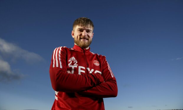 Hayden Coulson is on loan at Aberdeen from Middlesbrough. Image: SNS
