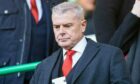 Aberdeen chairman Dave Cormack at Easter Road. Image: SNS
