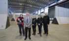 Councillors visit the waste transfer station. Image: Highland Council.