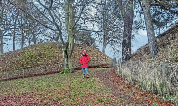 Gayle visits Inverurie Bass - the remains of a motte-and-bailey castle.