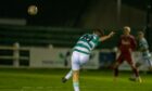 Andrew MacAskill scores Buckie Thistle's first goal against Aberdeen