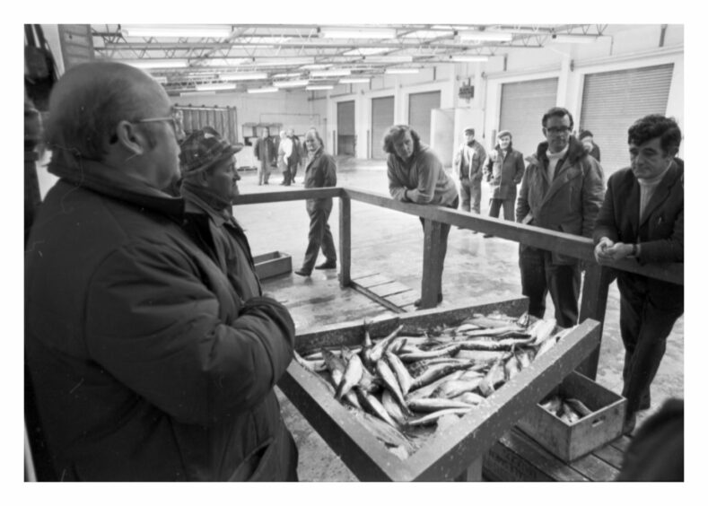1975: Mallaig fish market. Image: DC Thomson Archives