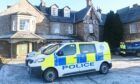 Four men appeared in private at Aberdeen Sheriff Court in connection with the discovery in Aboyne.