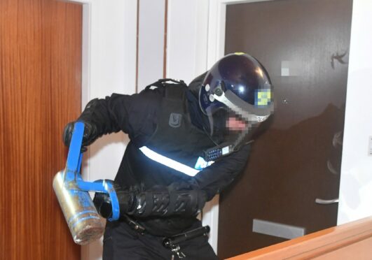 Police carried out a number of drugs raids across the north-east last week. Image: Chris Sumner/DC Thomson