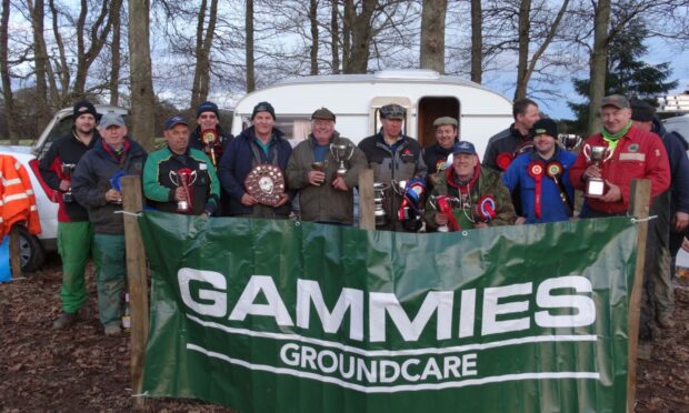 Prize winners from this year's ploughing match held at Easter Caputh