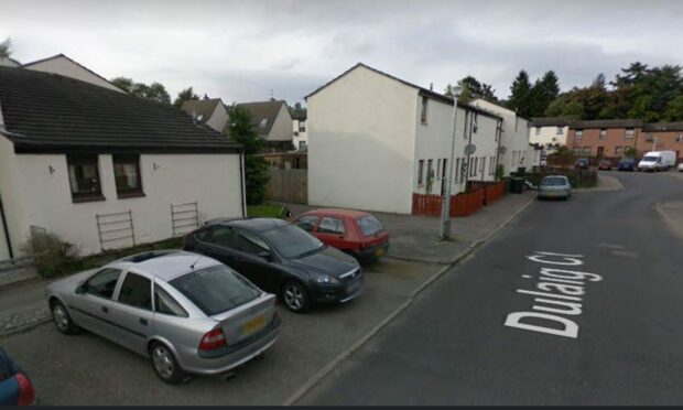 The incident took place on Dulaig Court, Grantown on Spey. Image: Google Street View