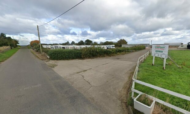 The new battery storage facility will be located on land next to Fraserburgh Greenbank Caravans and Trailers. Image: Google Street View