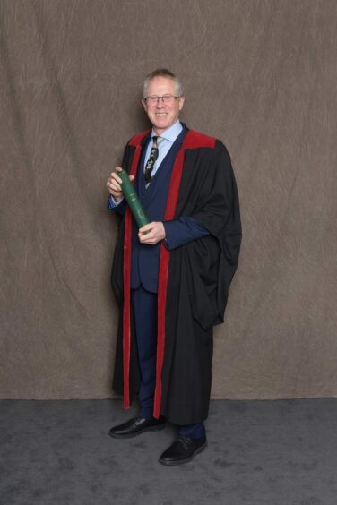 Gordon Caldwell at Royal College of Physicians of Edinburgh Fellowship ceremony in Nov 2022.