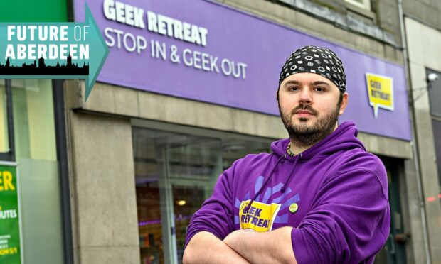 Aberdeen's Geek Retreat is asking customers to make the most of restock in store this weekend. Image: Kenny Elrick/ DC Thomson