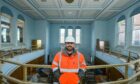 Principal project manager Jason Kelmanis overseeing the castle project. Image Jason Hedges/DC Thomson