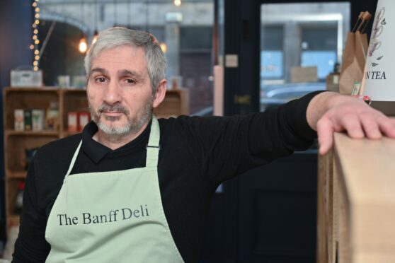 Billy Wood launched The Banff Deli only a few months ago, but now has delicious plans for takeaway afternoon tea. Picture by Jason Hedges/DC Thomson.