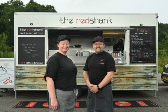Co-owners of The Redshank Catering Co., husband and wife team Ann Marie Ross and Jamie Ross. Image: Jason Hedges/DC Thomson.