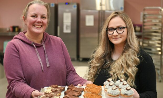 Nicola Mackinlay and Megan Walker run MNM's cafe in Nairn with a selection of desserts