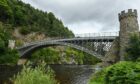 A small step forward has been taken on securing the future of a bridge designed by Thomas Telford at Craigellachie. Image: Jason Hedges/DC Thomson