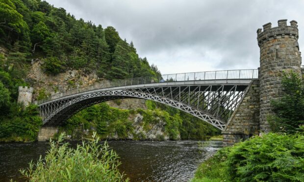 A decision on the future of the Telford bridge at Craigellachie is expected next week. Image: Jason Hedges/DC Thomson