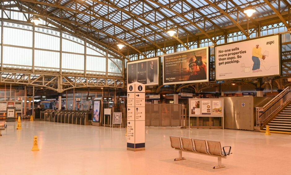 Aberdeen railway station.